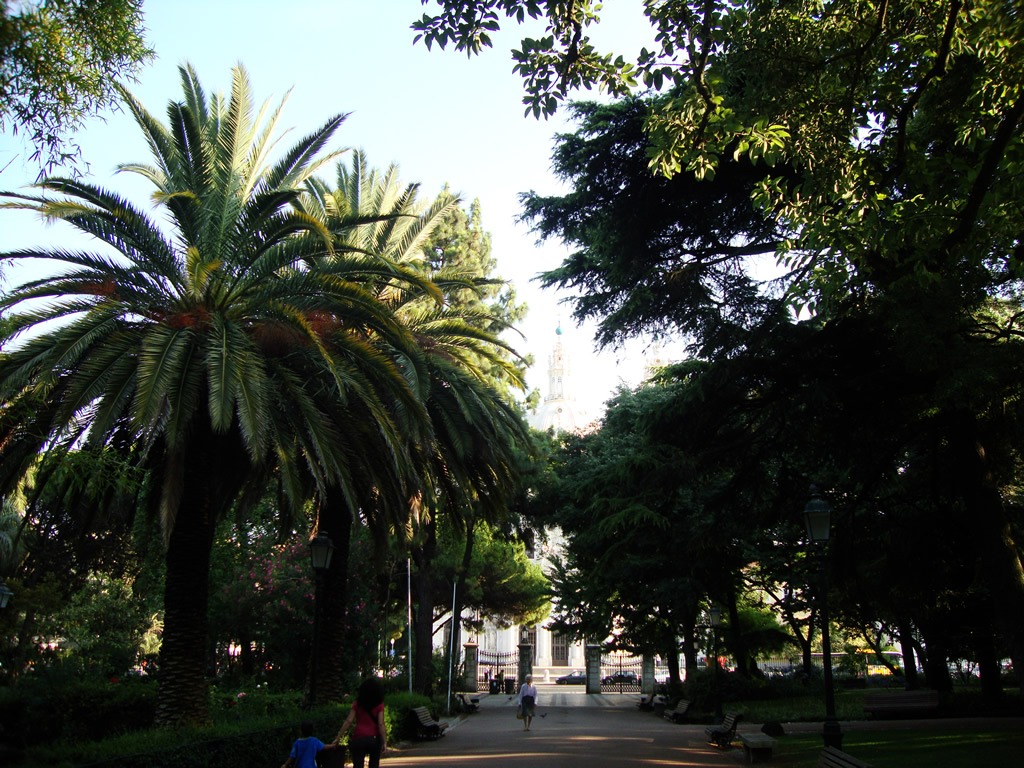 Vista do jardim da Estrela.