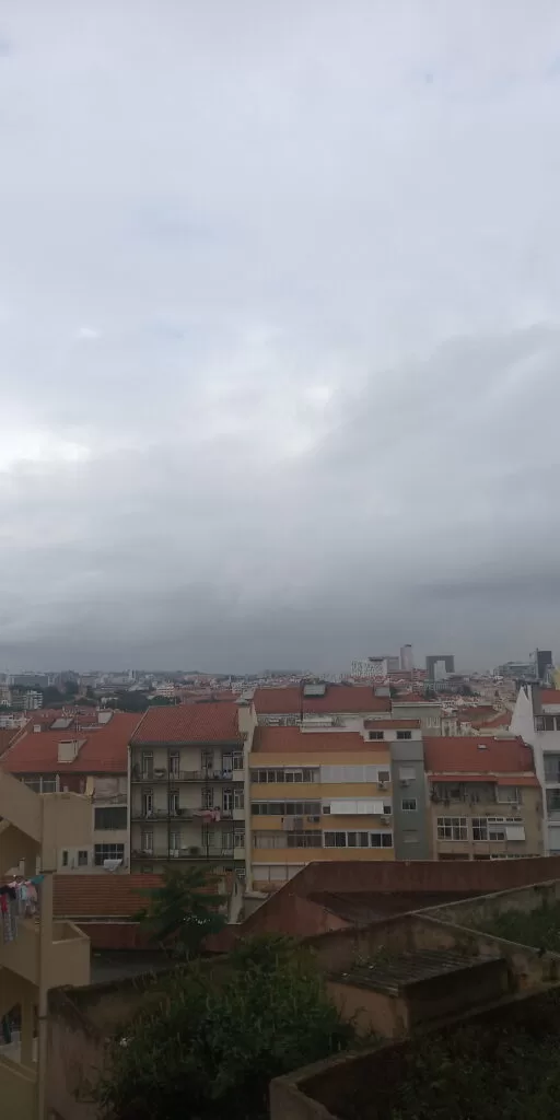 O tempo hoje: cinzento