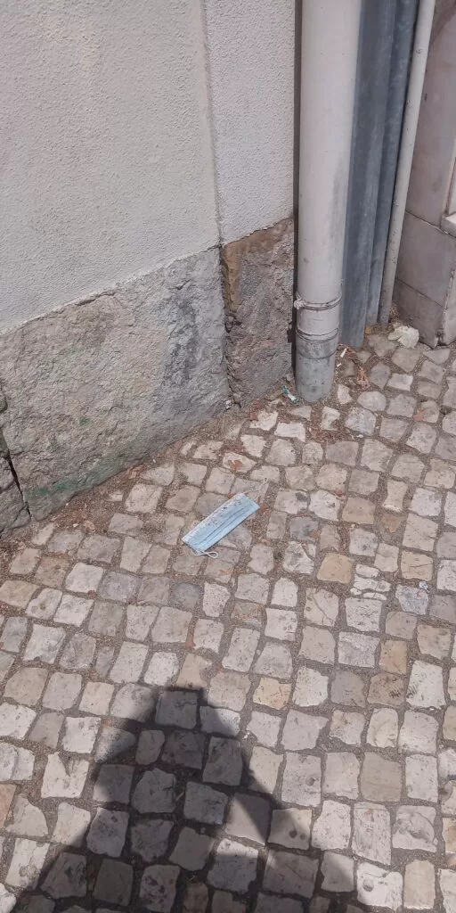Máscara casca de banana, para se escorregar na humidade viral