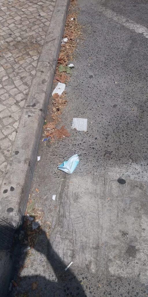 Máscara para contaminar os trabalhadores da higiene urbana