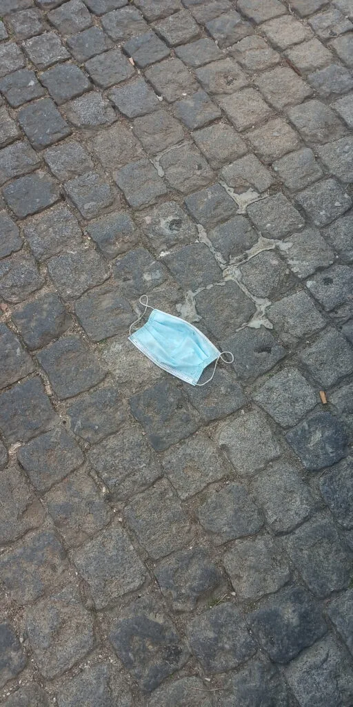 Máscara da calçada