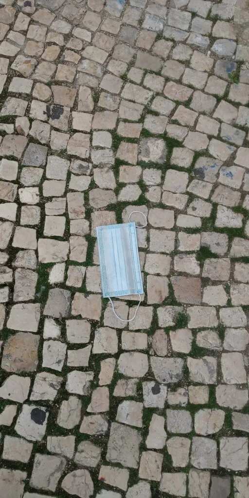 Máscara da calçada