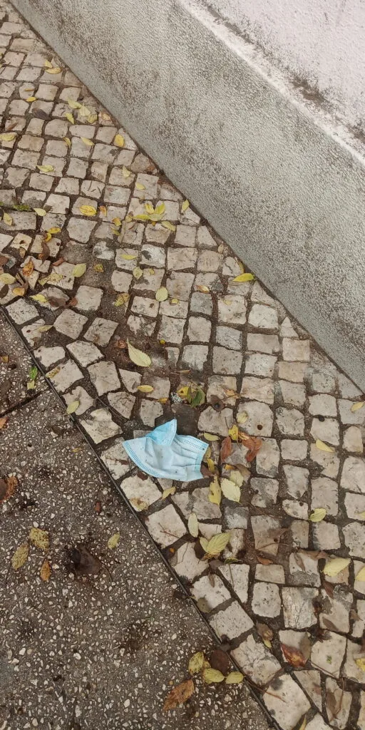 Máscara da calçada