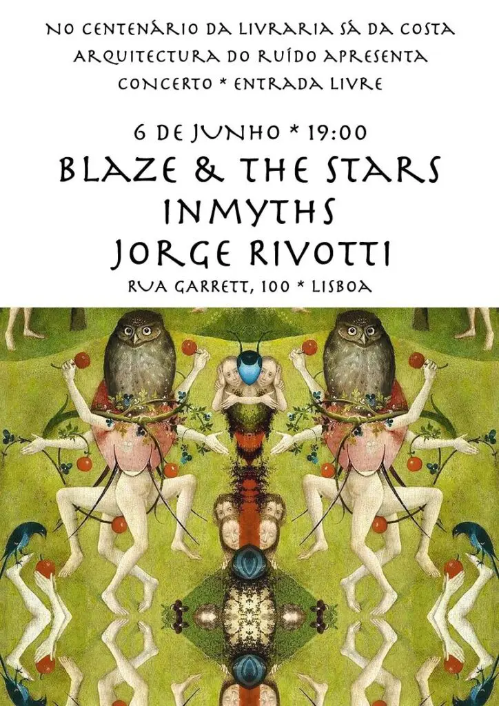 Blaze & The Stars, Inmyths e Jorge Rivotti na Livraria Sá da Costa