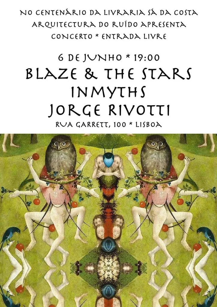 Blaze & The Stars, Inmyths e Jorge Rivotti na Livraria Sá da Costa