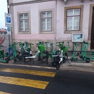 Manifestação de trotinetas