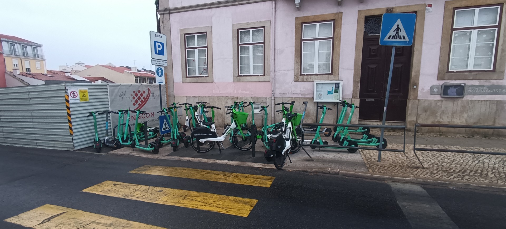 Manifestação de trotinetas